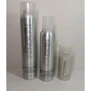 Regis Designline Lot Of 3 Freeze Spray Weightless Mousse Whipped Wax Hair Care